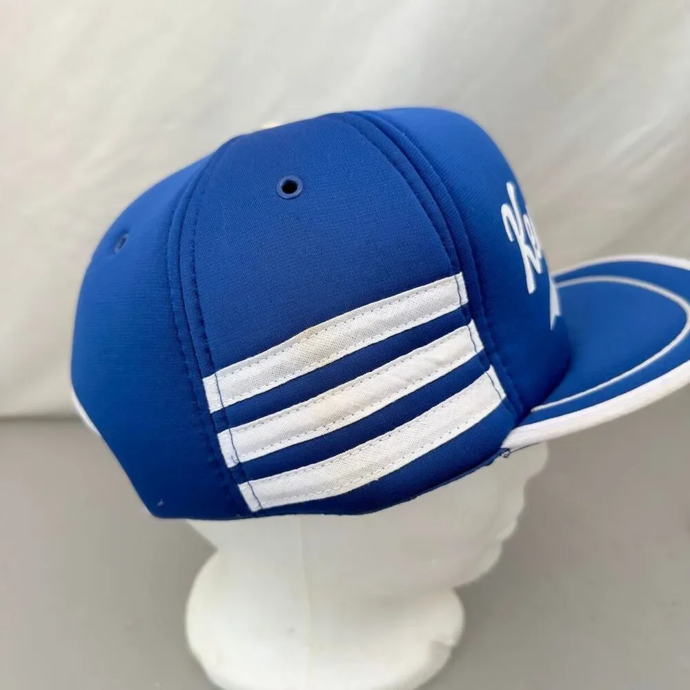 San Sun Vintage Kentucky Men's Baseball Blue & White Hat Retro UK Wildcats 80's